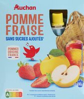 Pomme Fraise sans sucres ajoutés** Contient des sucres naturellement présents