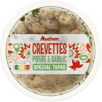 Crevettes poivre basilic