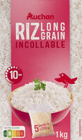 Riz long grain étuvé 10min 5*200g