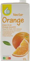 Nectar d'orange à base de jus d'orange concentré - Teneur en fruits 50% minimum