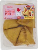 Recette d'indesamossas pouletx4 +1 offert + 1 sauce