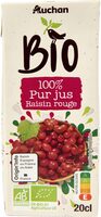 100% pur jus de raisin rouge