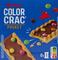 Color Crac ** Biscuits à la crème au cacao et aux dragées de chocolat au lait colorées