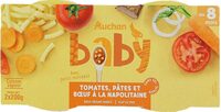 Tomates, pâtes et boeuf à la napolitaine