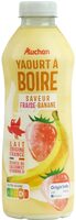 Yaourt à boire saveur fraise-banane