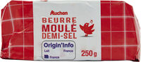 Beurre moulé demi-sel