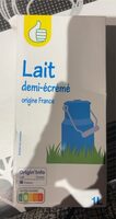 Pouce lait demi-ecreme brique 1l