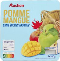 Pomme mangue sans sucres ajoutés**Contient des sucres naturellement présents dans les fruits