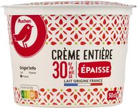 Crème entière épaisse30% Mat. Gr.