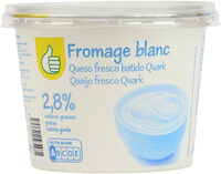 Fromage blanc à 2,8% de matières grasses