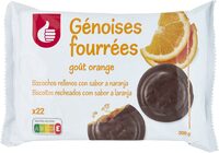 Génoises fourrées goût orange