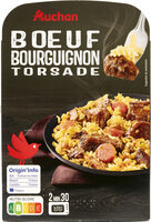 Auchan bistro bœuf bourguignon torsade 280g