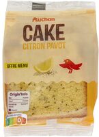 Auchan cake citron pavot 80g