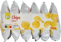 Pouce chips nature 6x30g