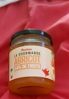 Auchan confiture la gourmande abricot 64% fruits 320g