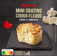 Mini gratins choux-fleurscrème et emmental