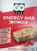 Energy bar, fruits rouges