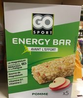 Energy bar avant l'effort saveur pomme x5