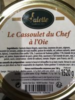 Cassoulet du chef à l'oie