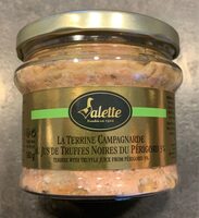 La terrine campagnarde au jus de truffes noires du perigord