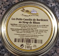 Les petits caneles de bordeaux au sirop de rhum