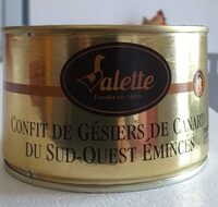 Confit de gésiers de canard du sud-ouest émincés
