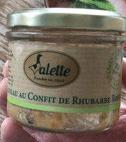 Terrine d’agneau au confit de rhubarbe bio