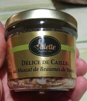 Délice de caille au muscat de beaumes de venise