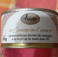 La merveilleuse terrine de campagne à la truffe de St Jean