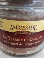 La terrine de canard au magret de canard fumé
