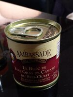Le bloc de foie gras de canard du Sud-Ouest