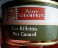 Les rillettes pur canard