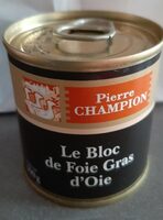 Le bloc de foie gras d'oie