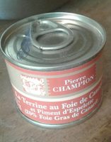 Terrine au foie de canard et piment d'espelette