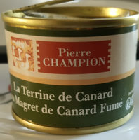 Terrine de canard au magret de canard fumé