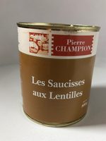 Les saucisses aux lentilles