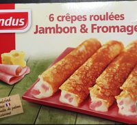 6 crêpes roulées jambon & fromage