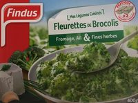 Fleurettes de brocolis au fromage ail et fines herbes