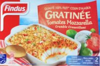 Plat cuisiné gratinée tomates mozzarella Findus