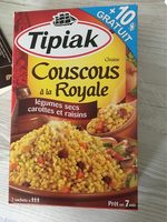 Poêlée Royale, Couscous et Légumes secs, carottes et raisins