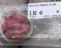 Tartelette Framboises x2 230g