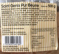 Saint Genix - Brioche avec pralinés aux amandes