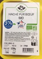 Haché pur Boeuf Bio 5% mg