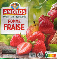 Dessert fruitier pomme fraise
