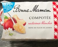 Compotée nectarines blanches