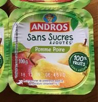 Pomme Poire Sans Sucres Ajoutés