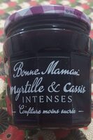 Confiture myrtille et cassis intenses