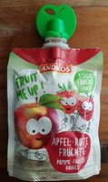 Compote sachet pomme-fruits rouges