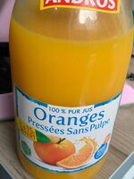 Jus d'orange sans pulpes