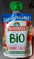 Compote pomme fraise en gourde